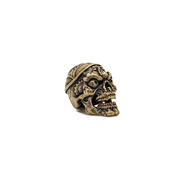 Picture of Decorated Skull Paracord Brass Bead