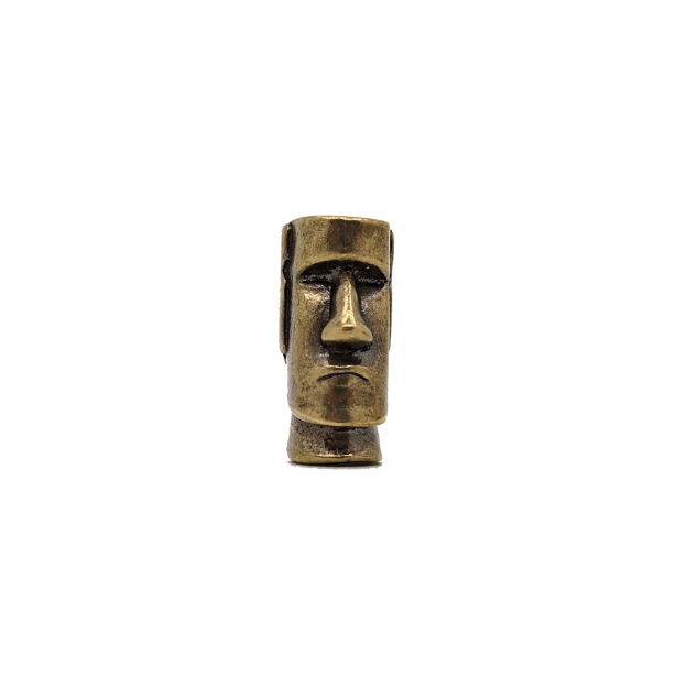 Picture of Easter Island Head Paracord Brass Bead