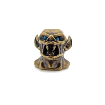 Show details for Blue Eyed Goblin Paracord Brass Bead Picture of Blue Eyed Goblin Paracord Brass Bead