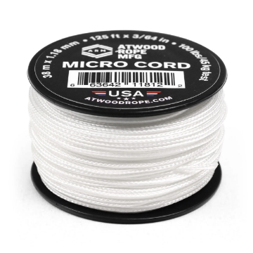 Show details for White | 1.18 mm Micro cord | 125 Feet Picture of White | 1.18 mm Micro cord | 125 Feet