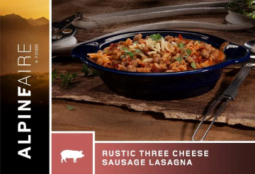 Show details for Rustic Three Cheese Sausage Lasagna | Alpine Aire Picture of Rustic Three Cheese Sausage Lasagna | Alpine Aire