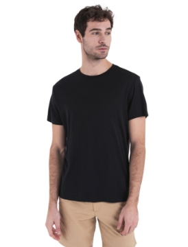 Show details for Merino 150 Tech Lite III T-Shirt - Black | IceBreaker Icebreaker merino wool tee canada