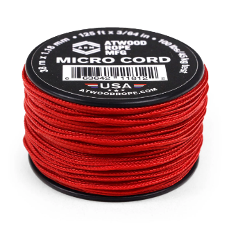 Picture of Red | 1.18 mm Micro cord | 125 Feet