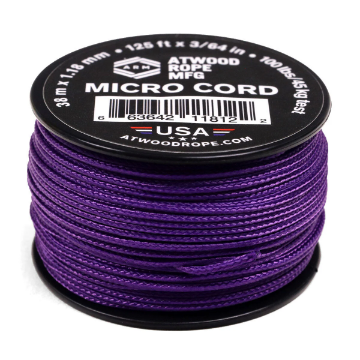 Show details for Purple | 1.18 mm Micro cord | 125 Feet Picture of Purple | 1.18 mm Micro cord | 125 Feet