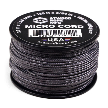 Show details for Graphite | 1.18 mm Micro cord | 125 Feet Picture of Graphite | 1.18 mm Micro cord | 125 Feet