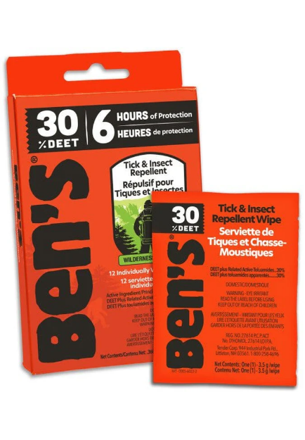 Picture of 30 Tick & Insect Repellent Wipes | Ben's