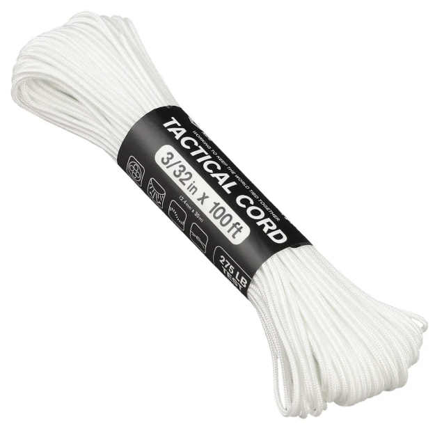 Picture of White | 3/32" Tactical Paracord 275lb | 100 Feet