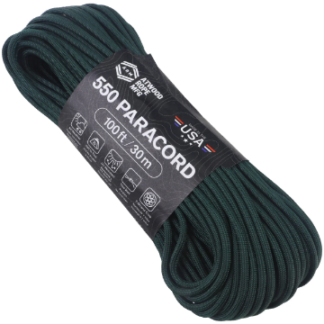 Show details for Hunter Green | 550lb Polyester Paracord | 100 Feet Picture of Hunter Green | 550lb Polyester Paracord | 100 Feet