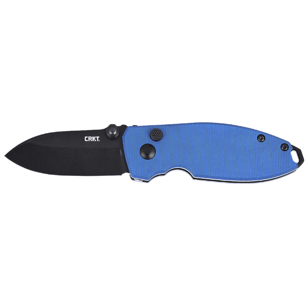 Picture of Squid Button Lock Blue Micarta Folding Knife | CRKT®