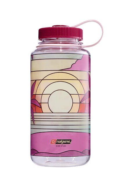 Picture of 1 Litre Wide Mouth Stained Glass Print Bottle | Nalgene®