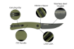 Picture of Colibri Green Folding Knife | BPS Knives