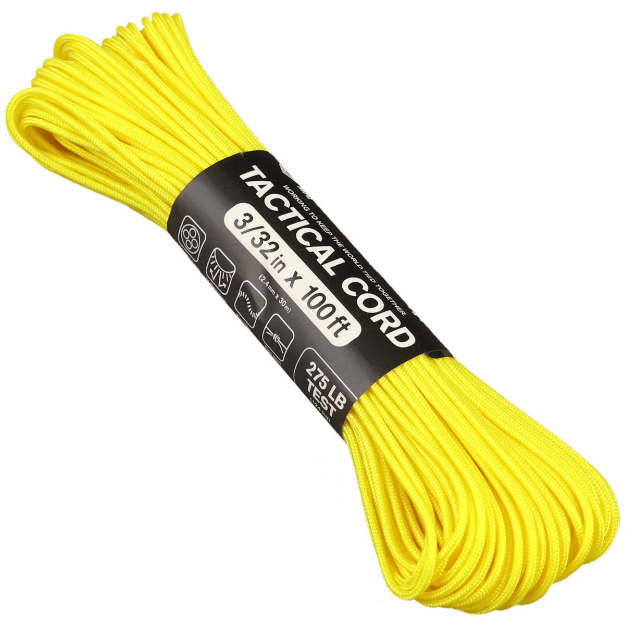 Picture of Yellow | 3/32" Tactical Paracord 275lb | 100 Feet
