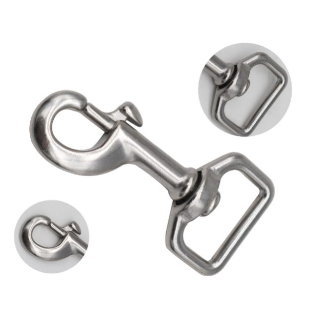 Picture of 25 x 66mm Stainless Steel 316 Dog Leash Snap Hook