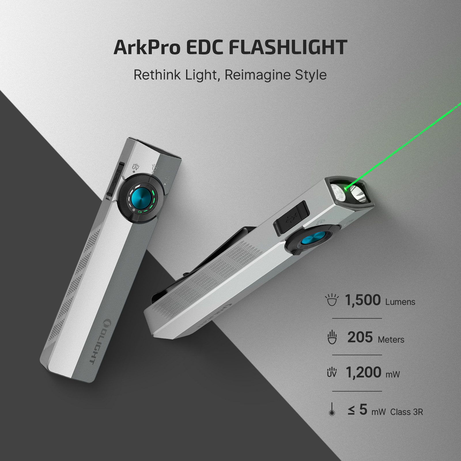 ArkPro UV & Laser Flashlight | OLight | Adventure Gear Canada