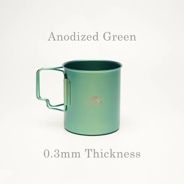 TOAKS Titanium 450ml Cup Green | Canada's Source